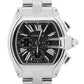 Cartier Roadster XL Chronograph BLACK Roman Steel 43mm Watch 2618 W62020X6