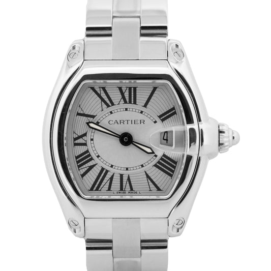 Ladies Cartier Roadster 2675 Silver Roman 31mm Quartz Stainless Steel Watch