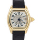 MINT Cartier Roadster 37mm 18K Yellow Gold Leather Automatic 2524 W62005V2 Watch