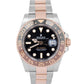 NEW PAPERS Rolex GMT-Master II 18K Rose Gold Steel ROOT BEER 126711 40mm BOX