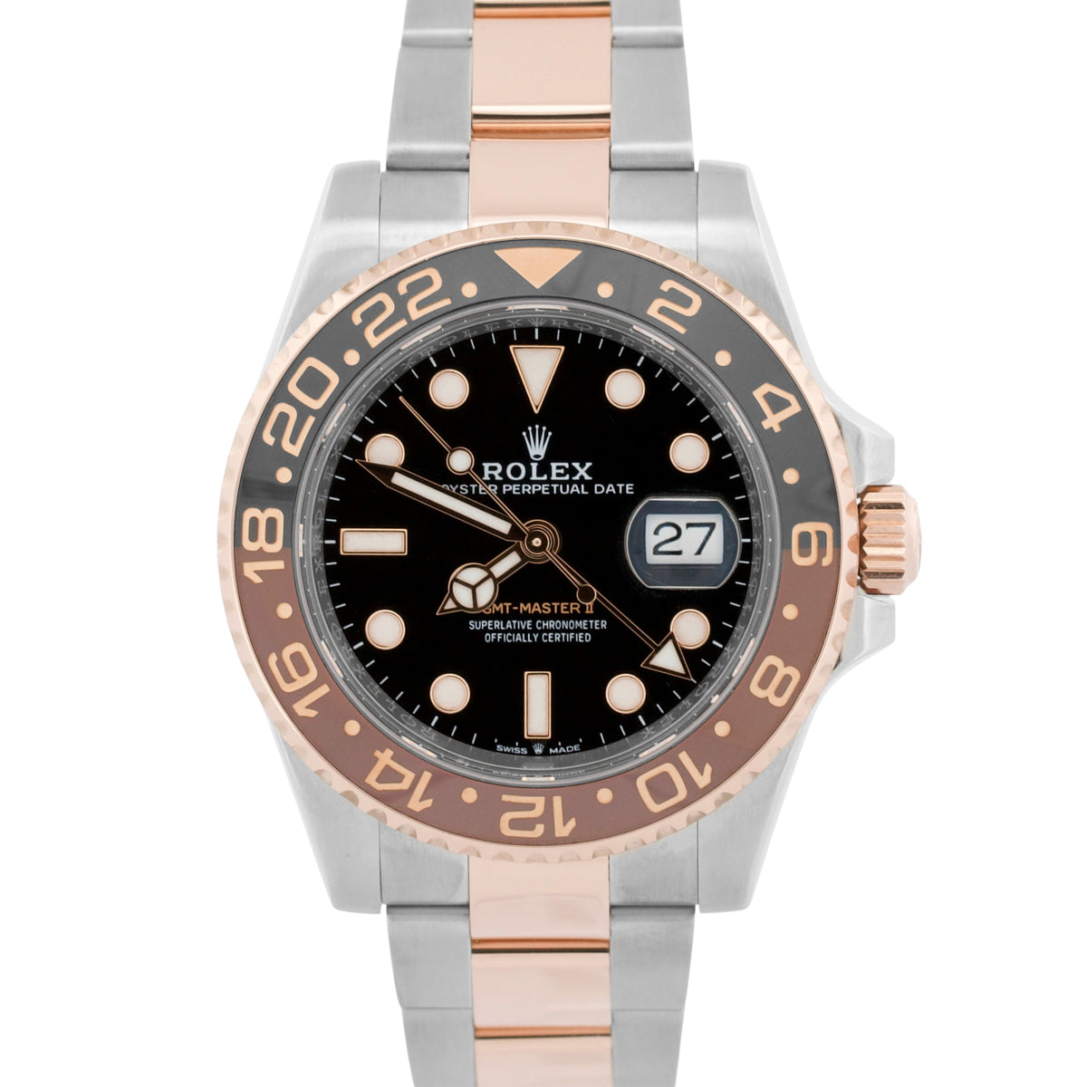 2023 Rolex GMT-Master II 126711 CHNR Root Beer Brown 18K Gold 40mm Box Papers