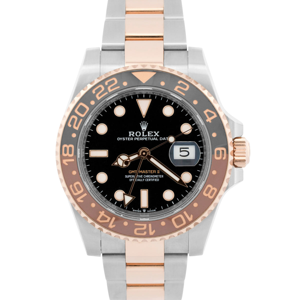 2026 Rolex GMT-Master II 126711 CHNR Root Beer Brown 18K Gold 40mm Box Papers