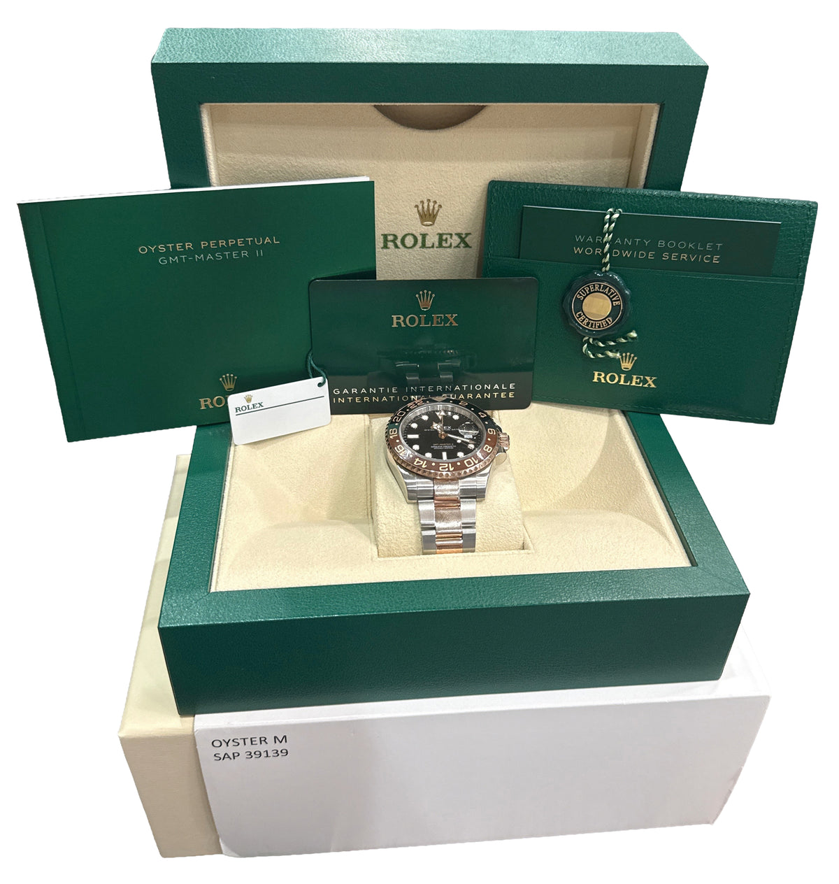 2023 Rolex GMT-Master II 126711 CHNR Root Beer Brown 18K Gold 40mm Box Papers