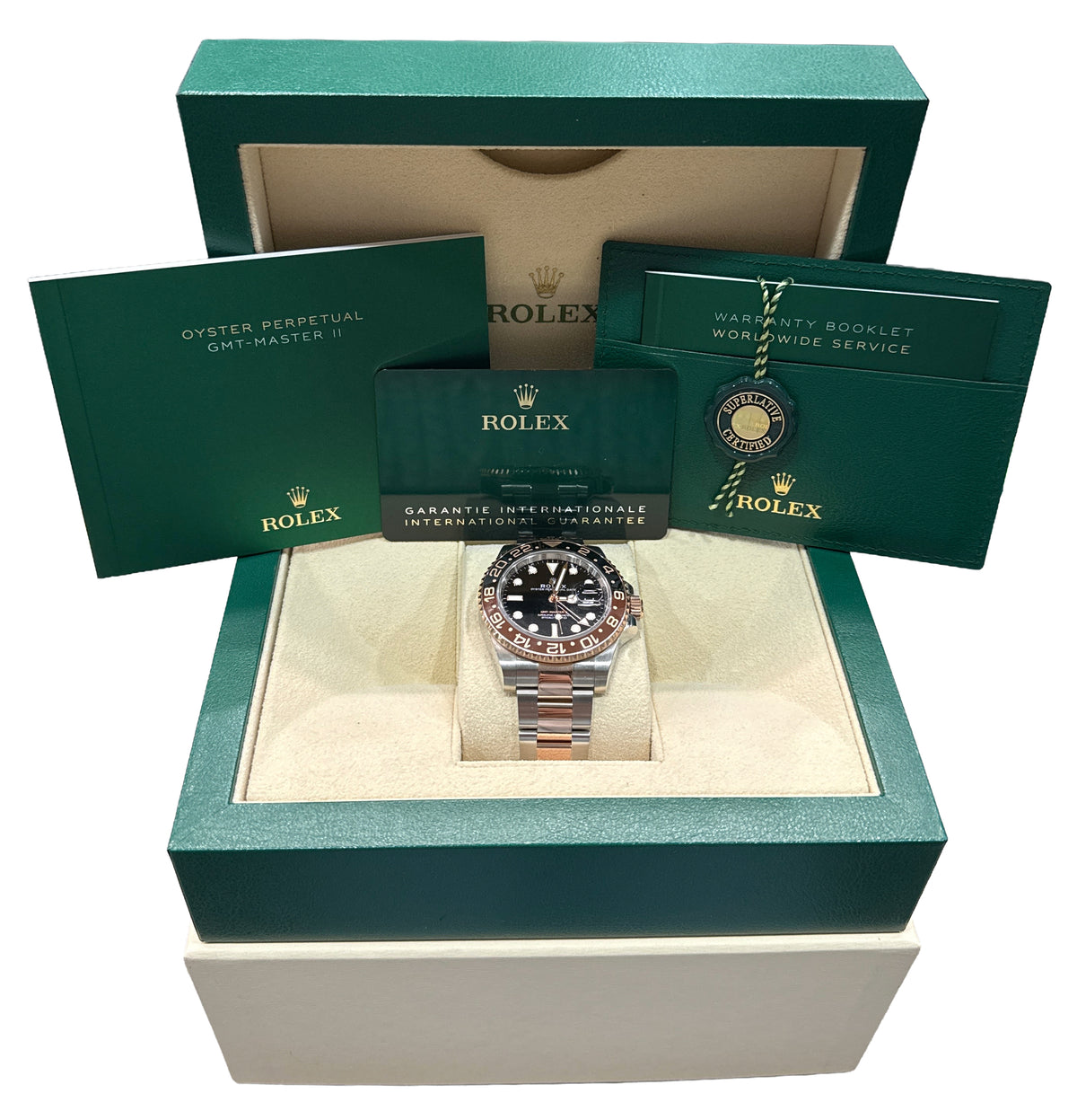 2023 Rolex GMT-Master II 126711 CHNR Black Root Beer Two-Tone 40mm Box Papers