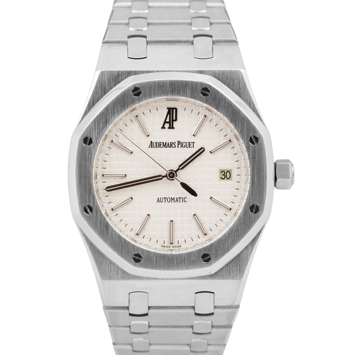 Audemars Piguet Royal Oak WHITE 39mm Stainless Steel Automatic Watch 15300ST