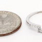 Vintage 0.40ctw Diamond Square-Wave Stackable Band Rings (Two) - 14k White Gold