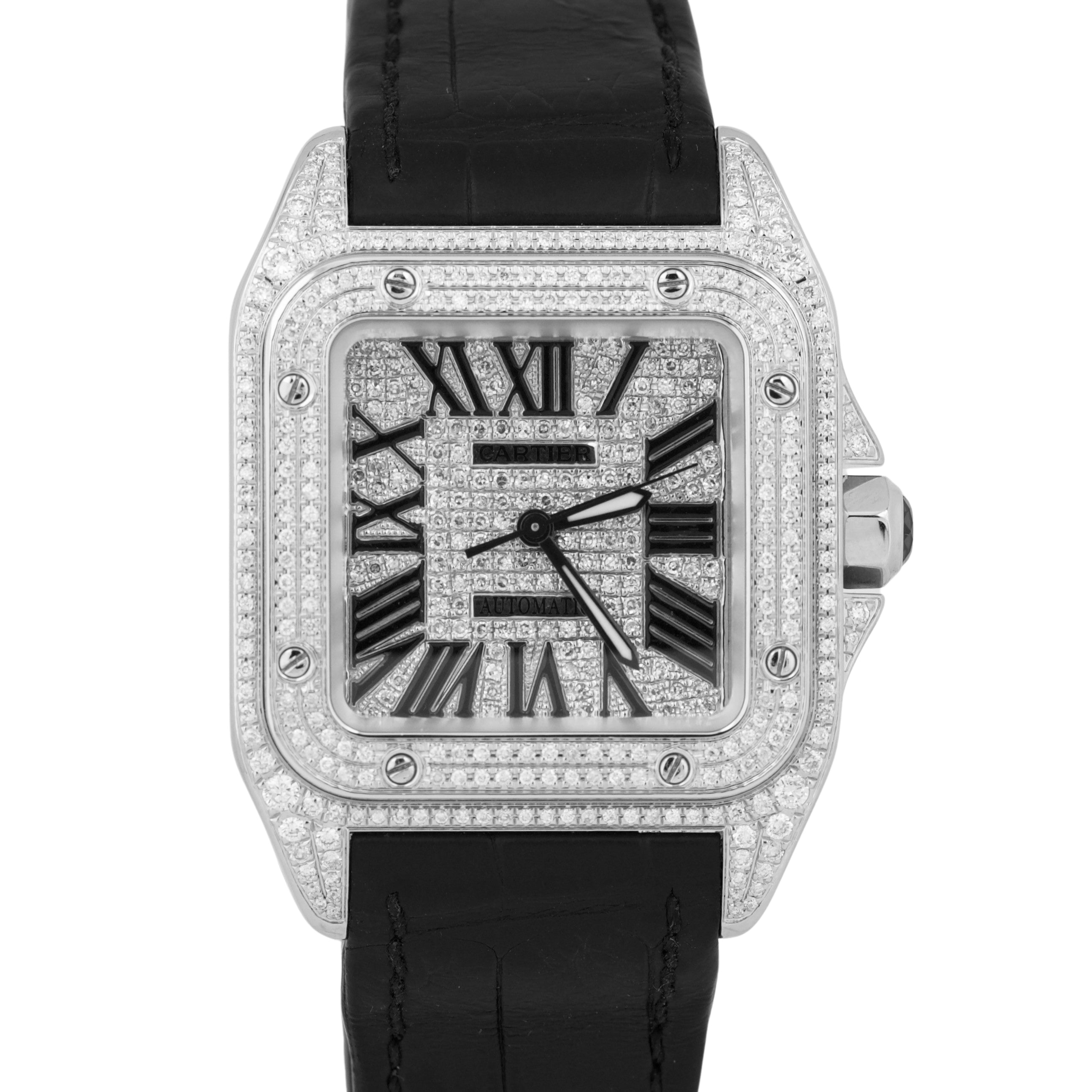 Cartier santos 100 serial number best sale