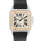 Cartier Santos 100 PAVE DIAMOND 33mm Two-Tone 18K Rose Gold Steel 2878 W20107X7
