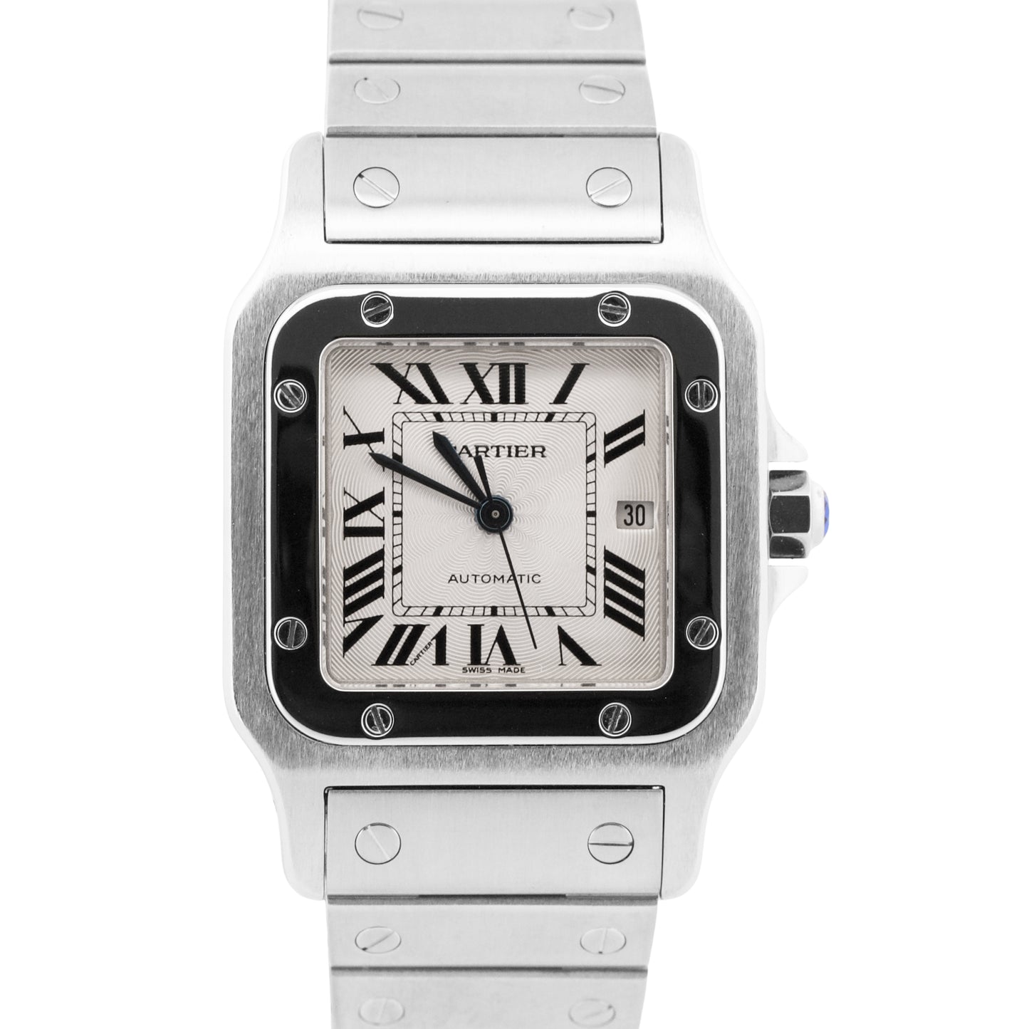 Cartier Santos Galbee 29mm IVORY ROMAN Stainless Steel Automatic 2319 W20055D6