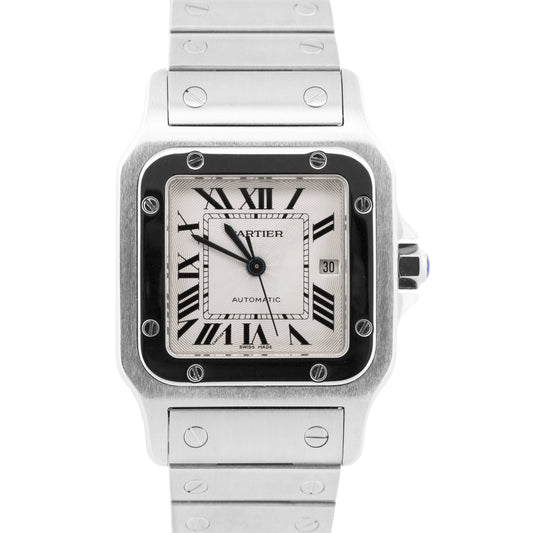 Cartier Santos Galbee 29mm IVORY ROMAN Stainless Steel Automatic 2319 W20055D6