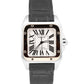 Cartier Santos 100 XL 33x44mm W20072X7 18K Rose Gold Steel Ivory Roman 2878