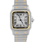 Cartier Santos Carree 2961 Two-Tone White Roman 18k Steel Automatic 29mm Watch