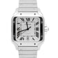 Cartier Santos White Roman Stainless Steel WSSA0018 4072 39.8mm Box Papers