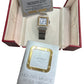 PAPERS Cartier Santos Two-Tone 18k Steel WHITE Roman Automatic 29mm 2961 BOX