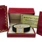 PAPERS Cartier Santos Dumont 78097 18K Yellow Gold 24.5mm Manual Leather BOX