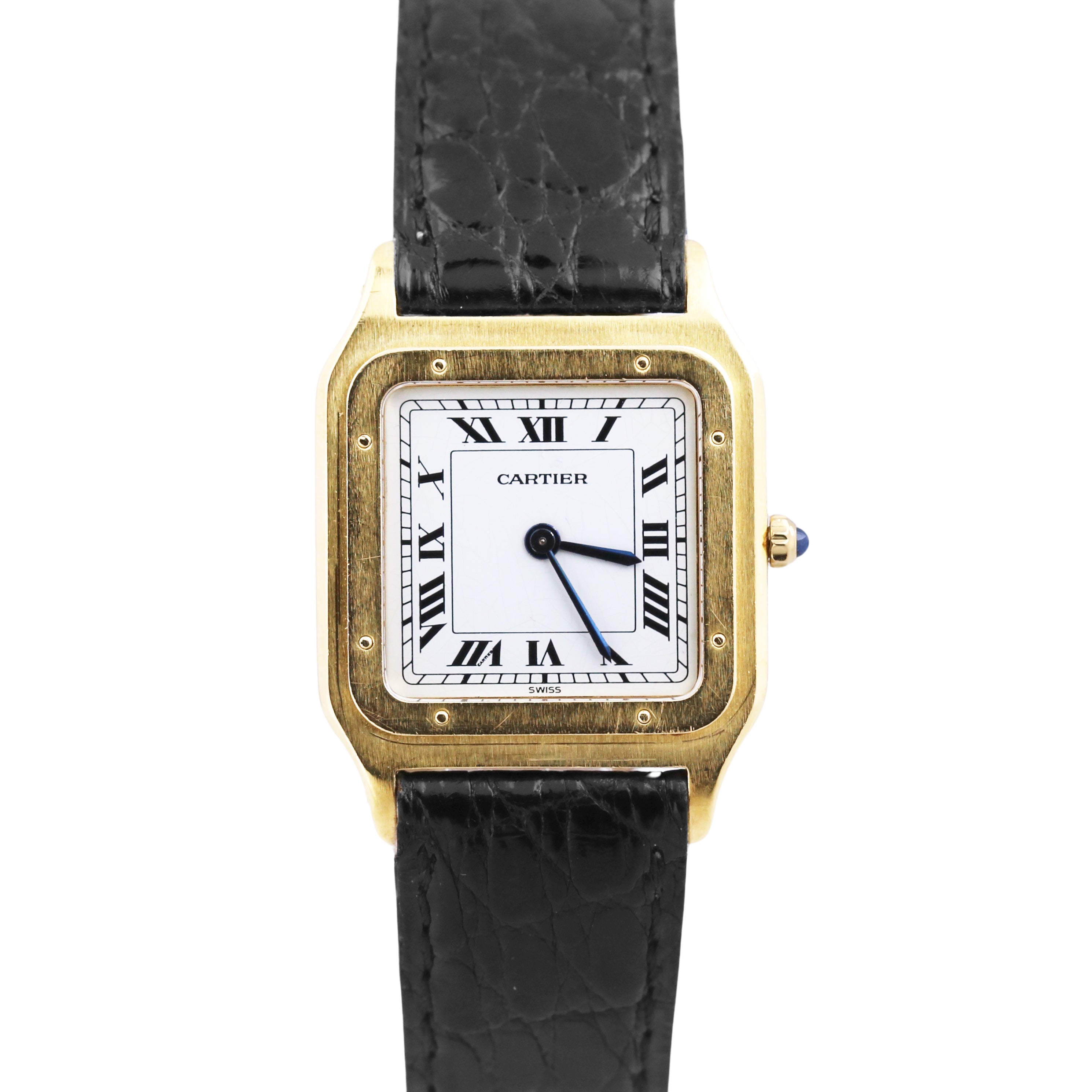 VINTAGE Cartier Paris Santos Dumont 96054 EXTRA PLATE 18K Yellow