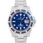 Rolex Submariner Date BLUE DIAMOND SAPPHIRE Stainless Steel 40mm Watch 116610