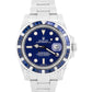 Rolex Submariner Date BLUE DIAMOND SAPPHIRE Stainless Steel 40mm Watch 116610