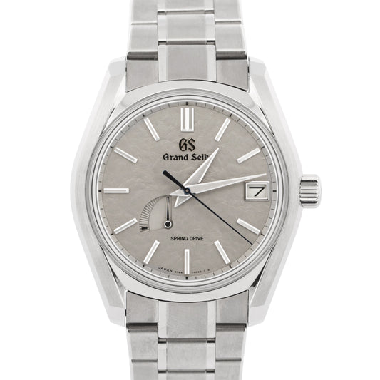 2021 PAPERS Grand Seiko Heritage GREY SILVER Titanium TAISETSU 40mm SBGA415 BOX