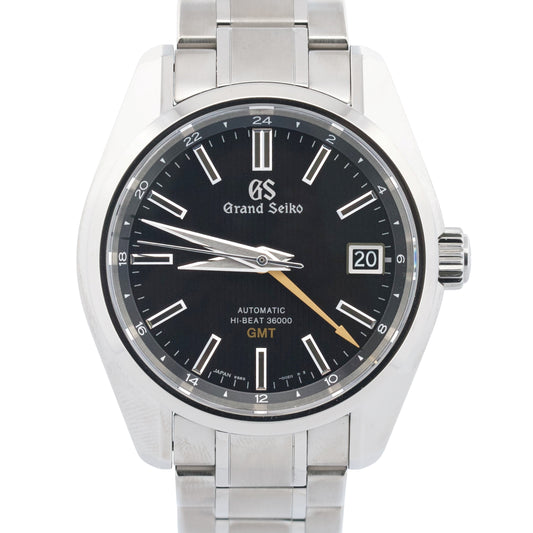 2019 PAPERS Grand Seiko Heritage Hi-Beat TITANIUM Black Orange SBGJ213 40mm BOX