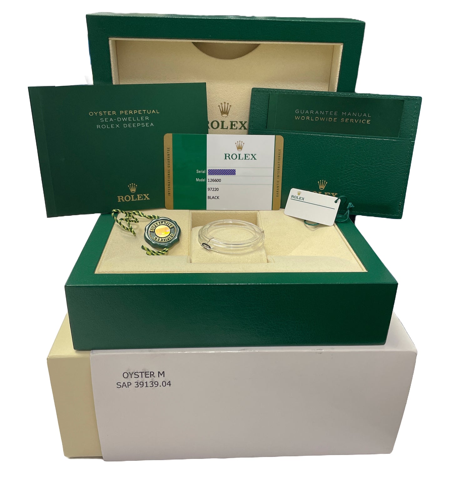 MINT PAPERS Rolex Sea-Dweller Red 50th-Anniversary 126600 Steel MK1 43mm BOX