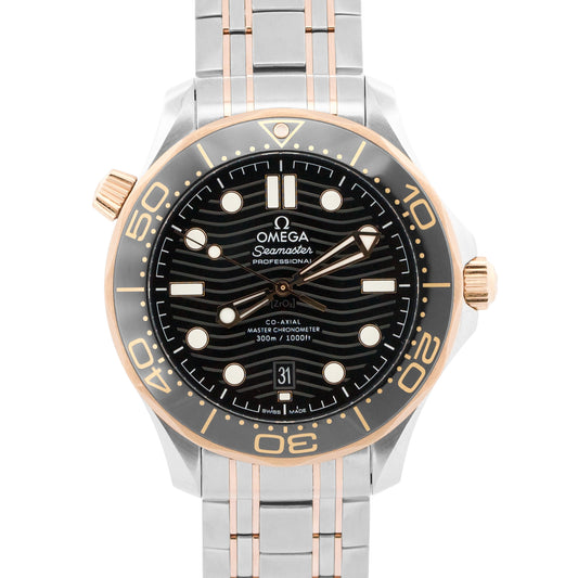 2020 Omega Seamaster 210.20.42.20.01.001 Black Wave Steel 18K 42mm Box Papers