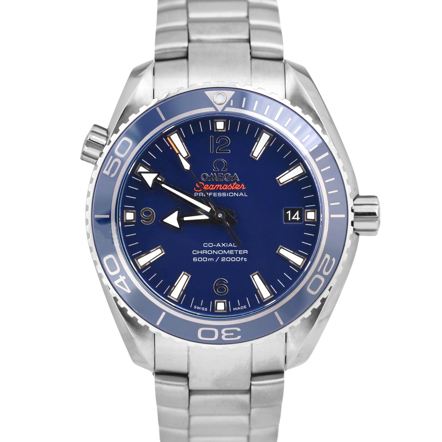 Omega Seamaster Planet Ocean 600M 42mm Blue TITANIUM 232.90.42.21.03.001 BOX