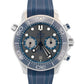 2021 PAPERS Omega Seamaster Diver BLUE GRAY Steel 44mm 210.30.44.51.06.001 BOX