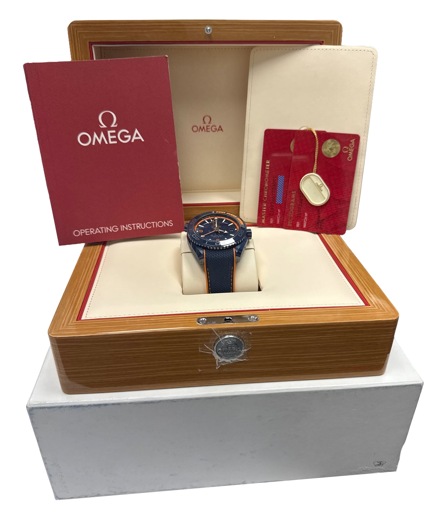 Omega Seamaster Planet Ocean BIG BLUE Ceramic 45.5mm 215.92.46.22.03.001 BOX