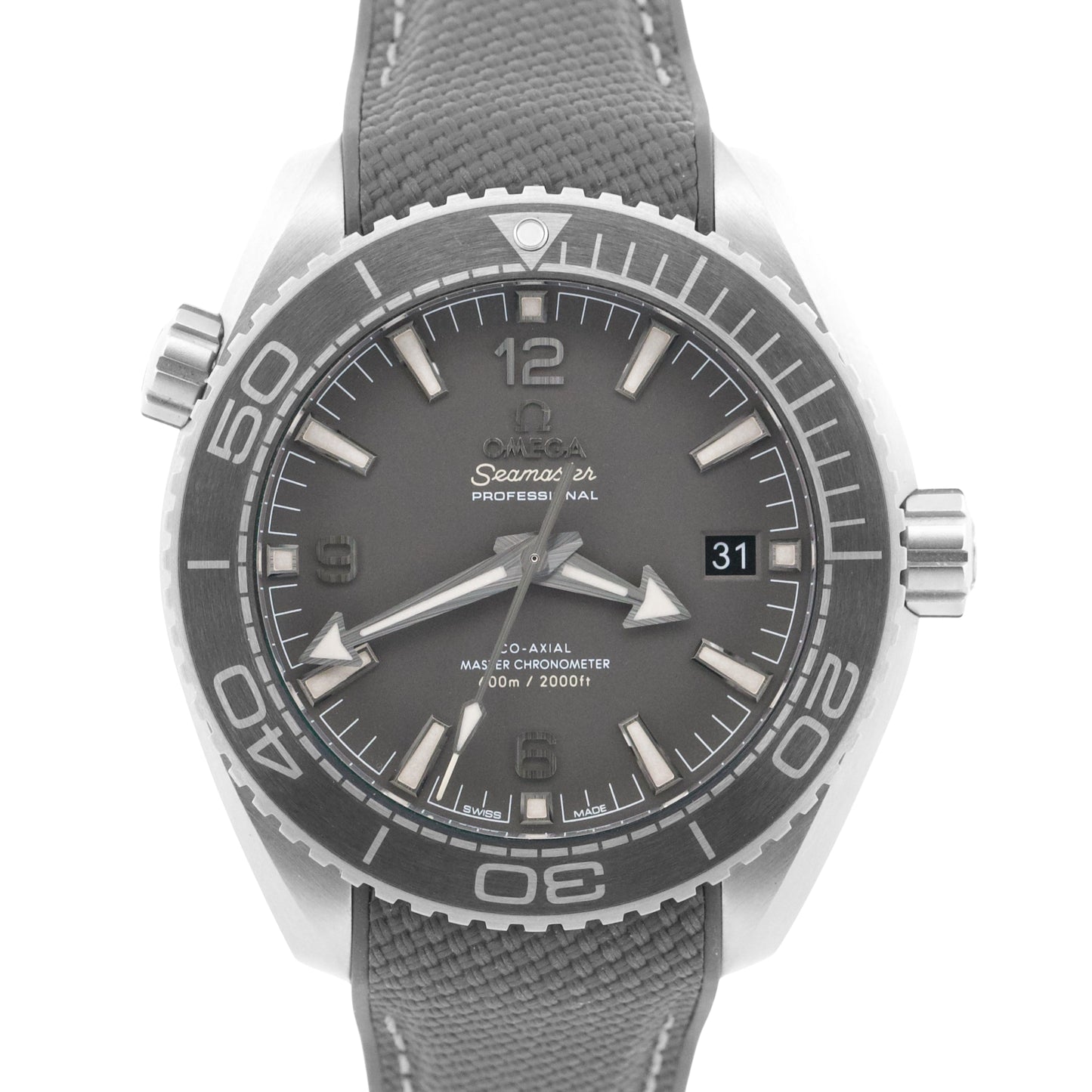 2024 PAPERS Omega Seamaster Planet Ocean 600M GRAY Steel 215.32.44.21.01.002 BOX
