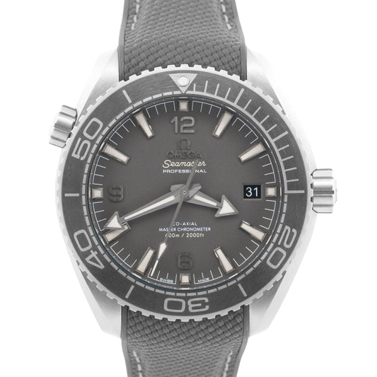 2024 PAPERS Omega Seamaster Planet Ocean 600M GRAY Steel 215.32.44.21.01.002 BOX