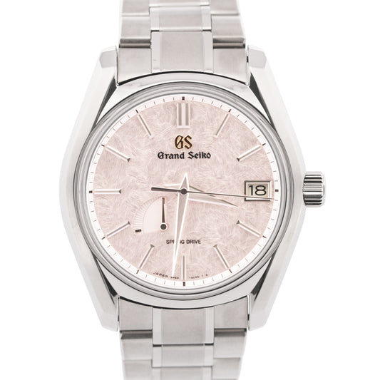 PAPERS Grand Seiko Heritage Titanium SHUNBUN Cherry Blossom 40mm SBGA413 BOX