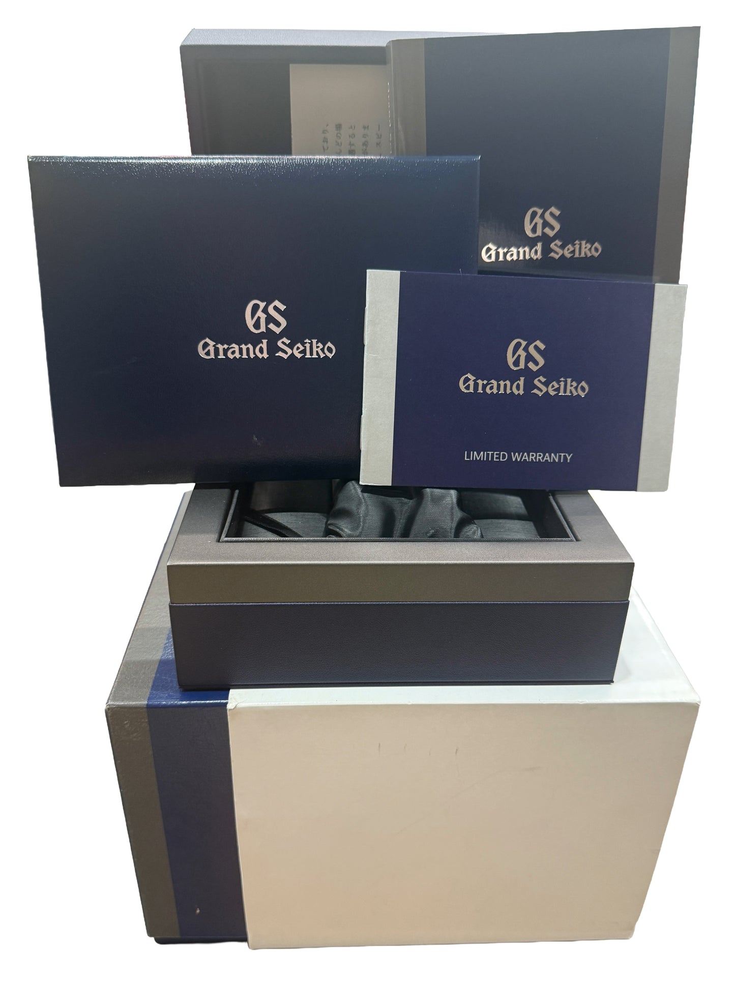 PAPERS Grand Seiko 60th Anniversary Heritage BLUE 40mm SBGH281G Watch BOX