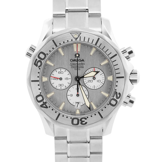 2005 PAPERS Omega Seamaster Diver 300M SILVER Steel 41.5mm 2589.30.00 Watch BOX