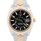 Rolex Sky-Dweller BLACK Two-Tone 18K Yellow Gold Steel JUBILEE 42mm 326933 Watch