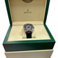 STICKERED Rolex Sky-Dweller BLACK ARABIC 18K White Gold Leather 42mm 326139 BOX