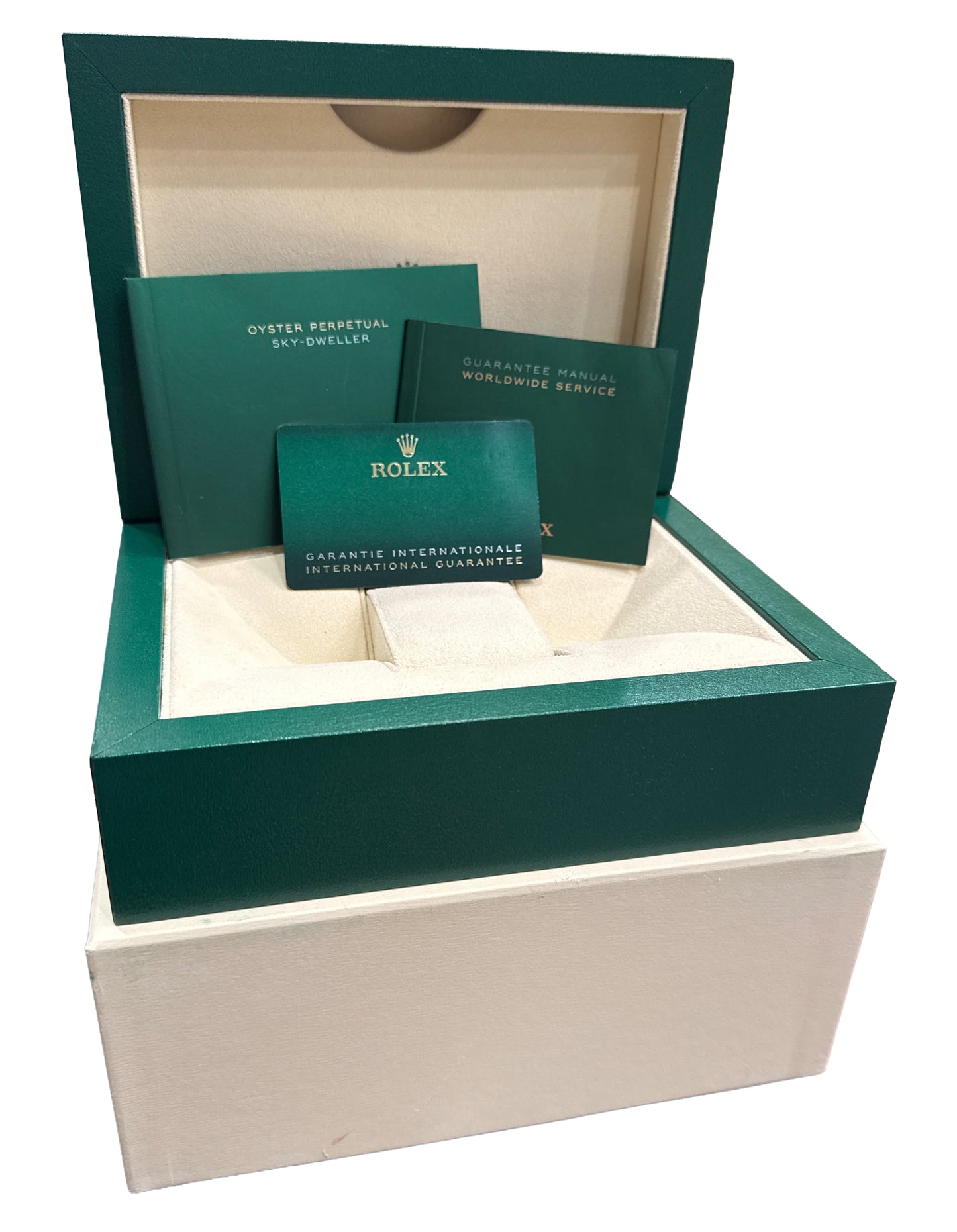 NEW STICKERED 2021 PAPERS Rolex Sky-Dweller BLUE Steel OYSTER 42mm 326934 BOX