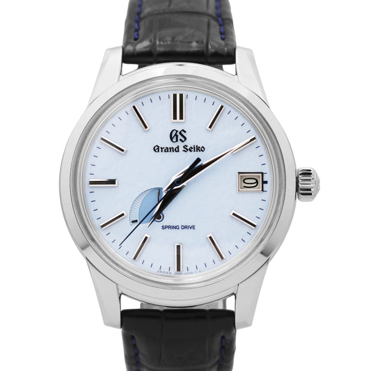 MINT 2024 PAPERS Grand Seiko Elegance SKYFLAKE 40mm BLUE Steel Date SBGA407G BOX