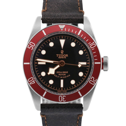 2016 PAPERS Tudor Heritage Black Bay RED Steel SMILEY 41mm 79220R Watch BOX