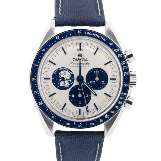 2023 PAPERS Omega Speedmaster SILVER SNOOPY AWARD BLUE 310.32.42.50.02.001 BOX