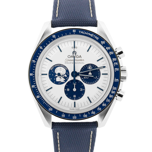 2024 PAPERS Omega Speedmaster SNOOPY Blue Steel 42mm 310.32.42.50.02.001 BOX