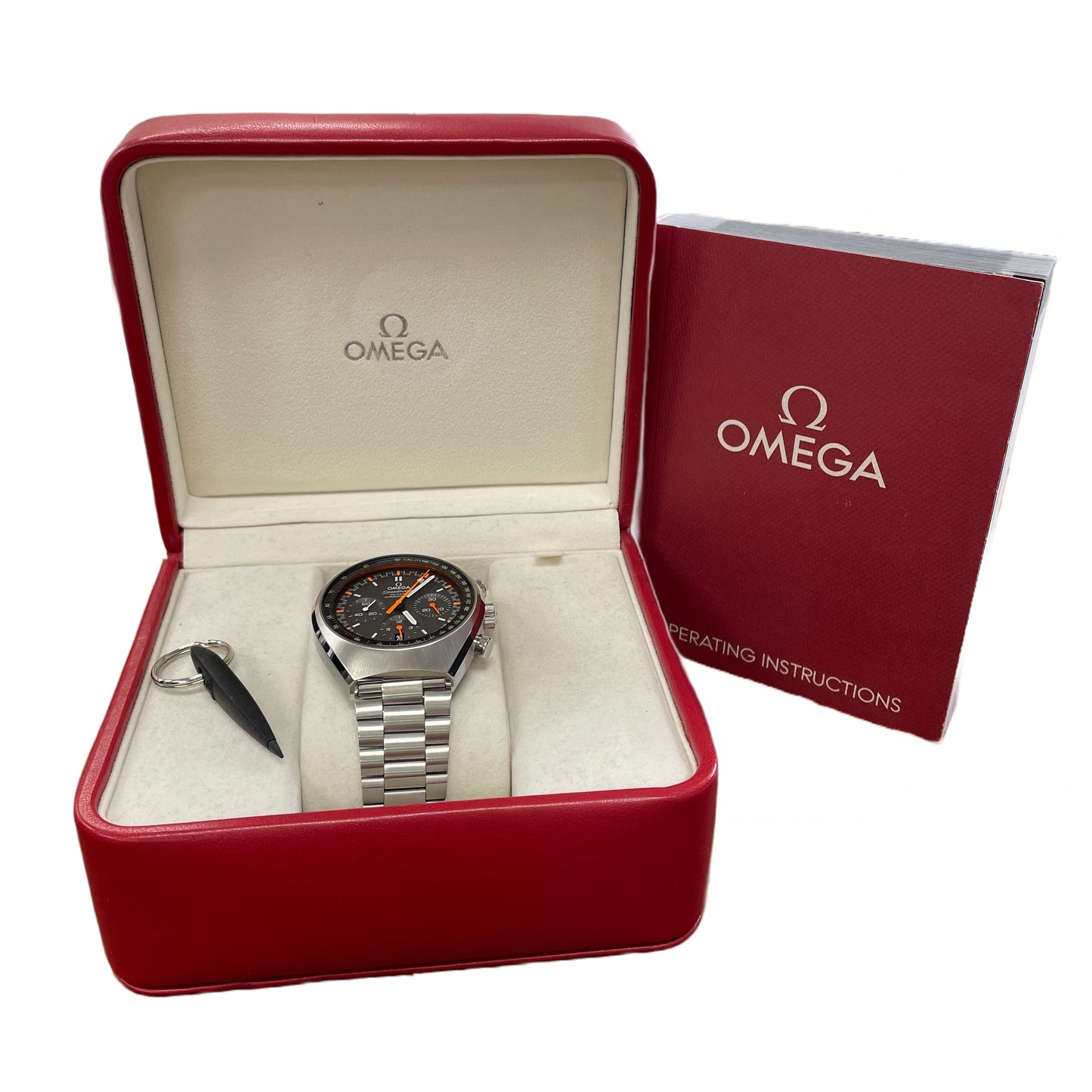 Omega Speedmaster Mark II Orange Gray Chronograph 327.10.43.50.06.001 Steel BOX