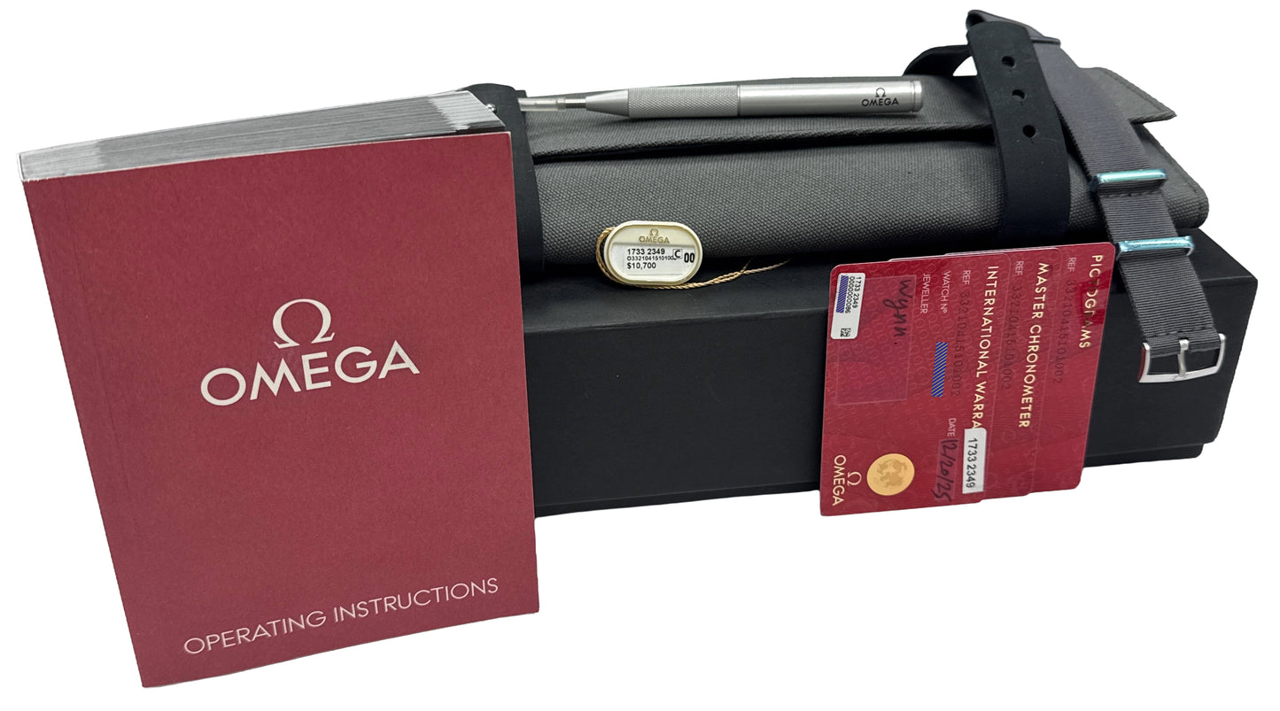 2025 PAPERS Omega Speedmaster PILOT Black 40.85mm 332.10.41.51.01.002 Watch BOX