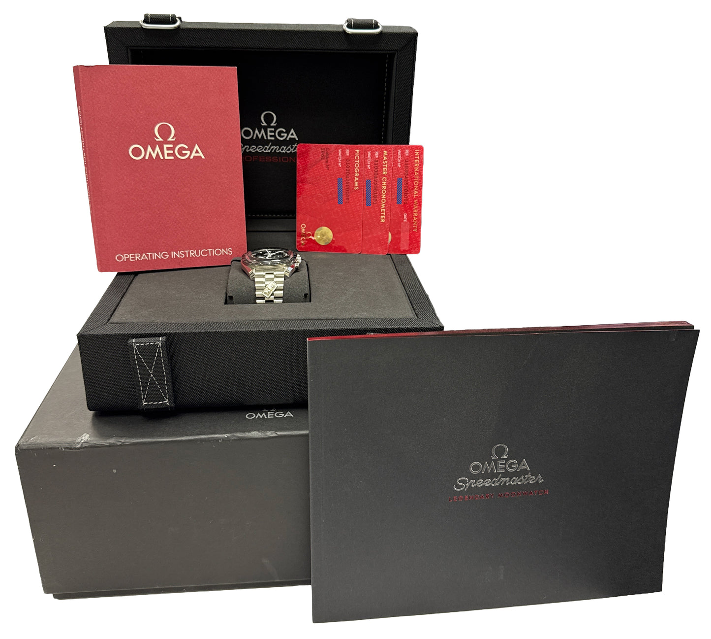 2024 PAPERS Omega Speedmaster Moonwatch 42mm DOMINO 310.30.42.50.01.001 BOX