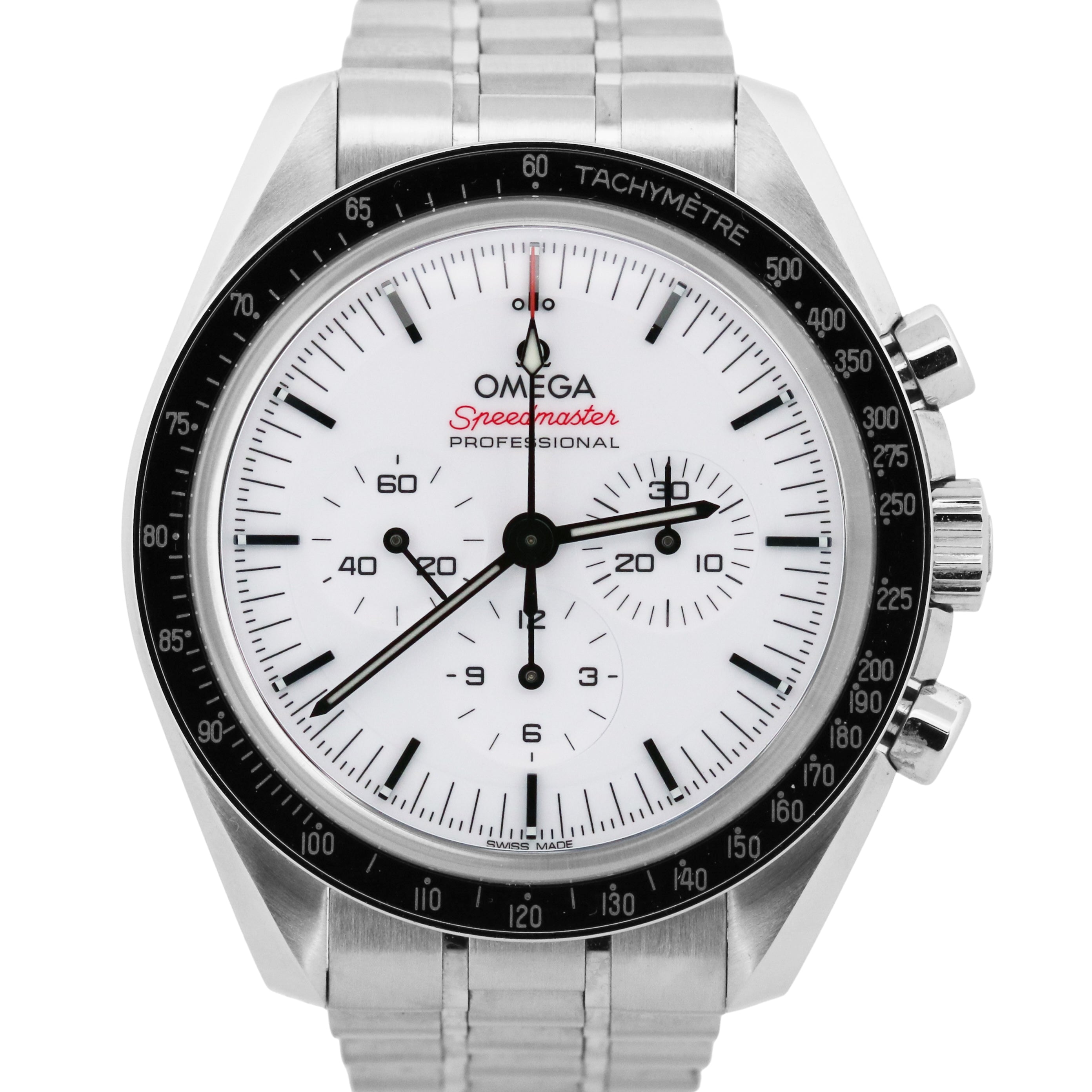 PAPERS Omega Speedmaster Moonwatch WHITE 42mm Steel 310.30.42.50