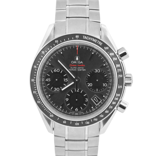 Omega Speedmaster Chronograph Date GRAY Steel 40mm Watch 323.30.40.40.06.001