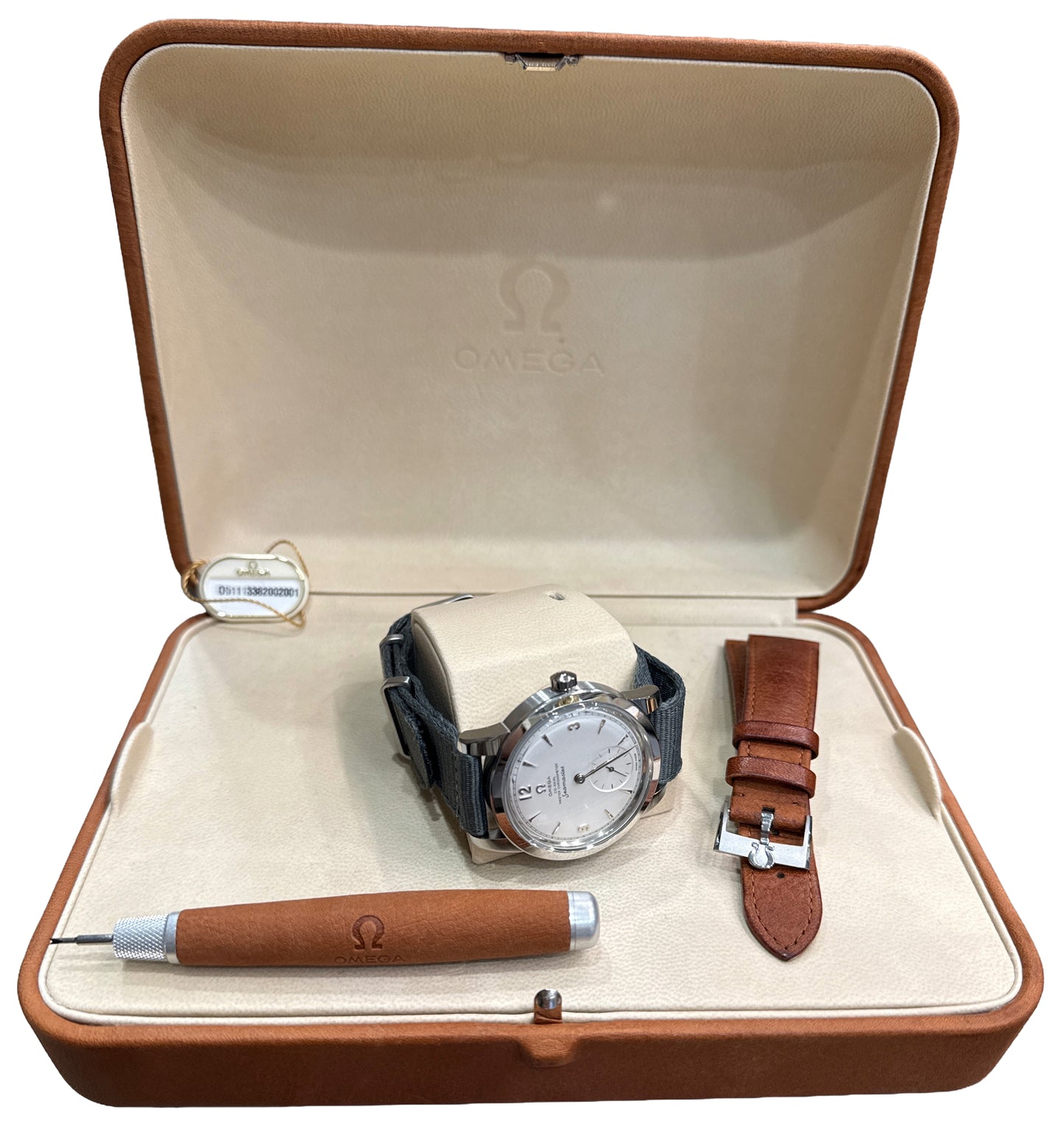 Omega Seamaster 1948 Silver SPLIT SECONDS 38mm 511.12.38.20.02.001 Watch BOX