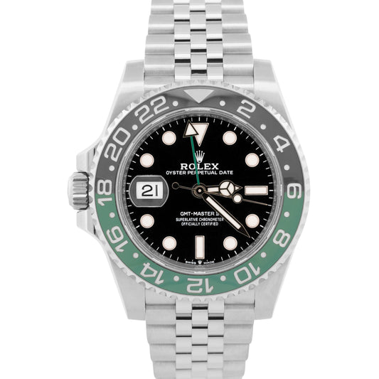 2023 Rolex GMT-Master II 126720 VTNR Sprite Black Green Steel 40mm Box Papers
