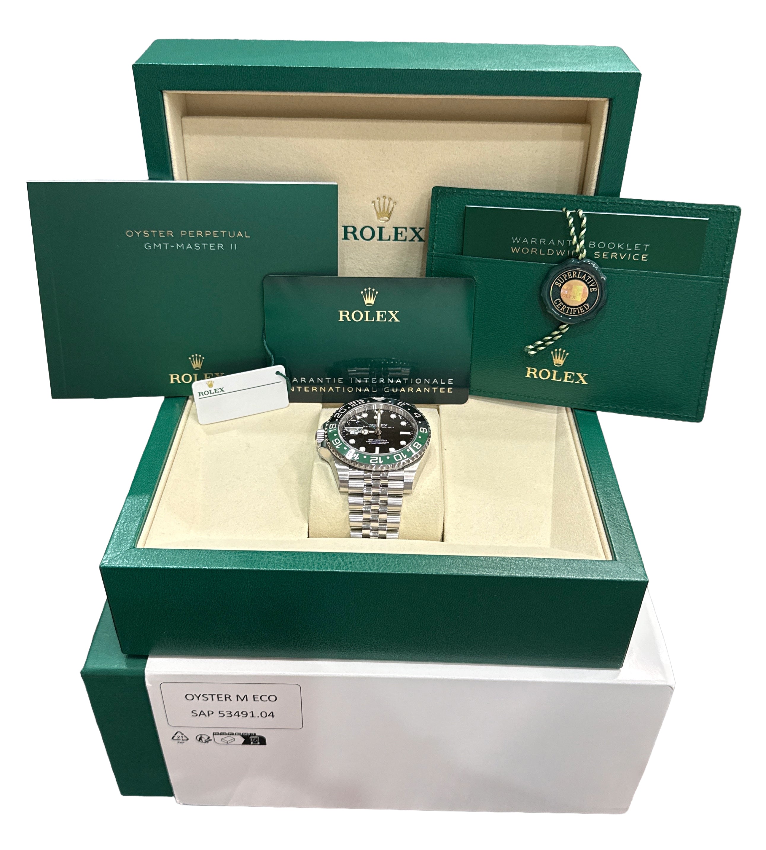 NEW APRIL 2026 PAPERS Rolex GMT-Master II SPRITE Green JUBILEE