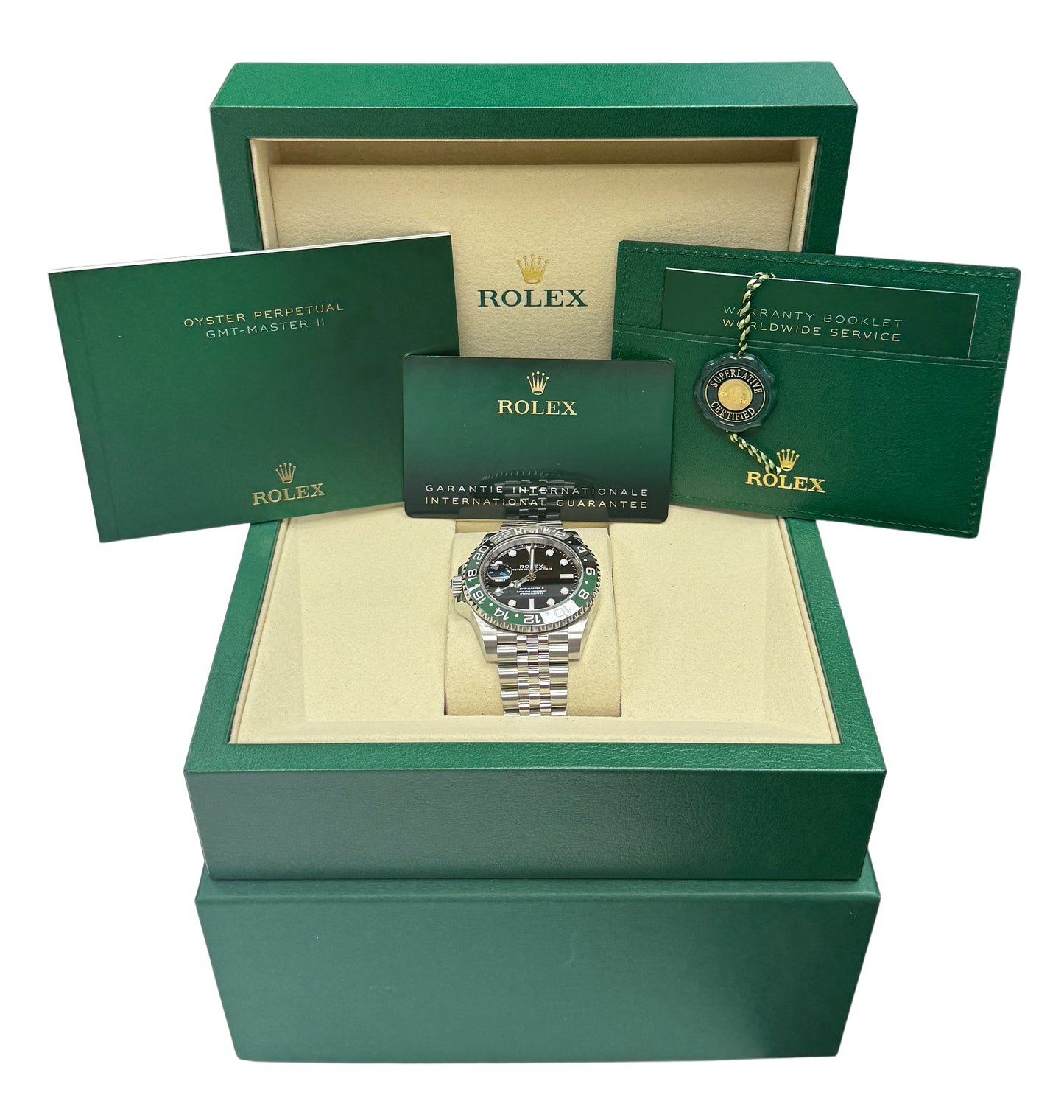 New 2026 Rolex GMT-Master II 126720 VTNR Sprite Green Jubilee 40mm Box Papers